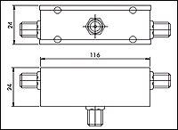 Schema de montaj filtru diplexor FD 42/47, FD 65/84